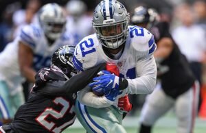 La línea ofensiva podría tener algunos cambios de cara al encuentro ante los Falcons